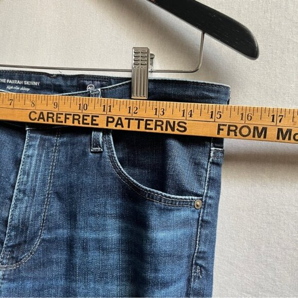 AG Adriano Goldschmied Farrah high rise skinny denim jeans Sz 29 - Picture 8 of 10